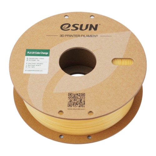 Пластик для 3D-принтера eSUN PLA UV 1,75mm 1kg Yellow (PLA-UV CC175UV-Y1P1)