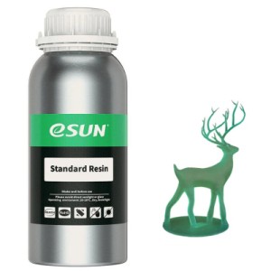 Фотополимерная смола eSUN Resin standard UV/LCD Green 1kg (STANDARDRESIN-G1000G)