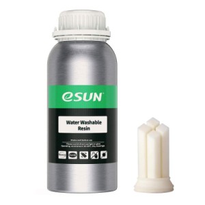 Фотополімерна смола eSUN Resin, Water Washable UV/LCD White 0,5kg (WATERWASHABLERESINW500G)