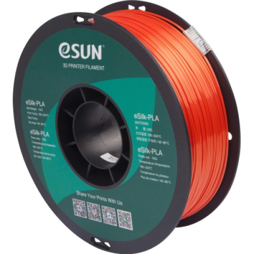 Пластик для 3D-принтера eSUN ePLA-Silk 1,75mm 1kg Jacinth (EPLA-SILK-P175JA1)