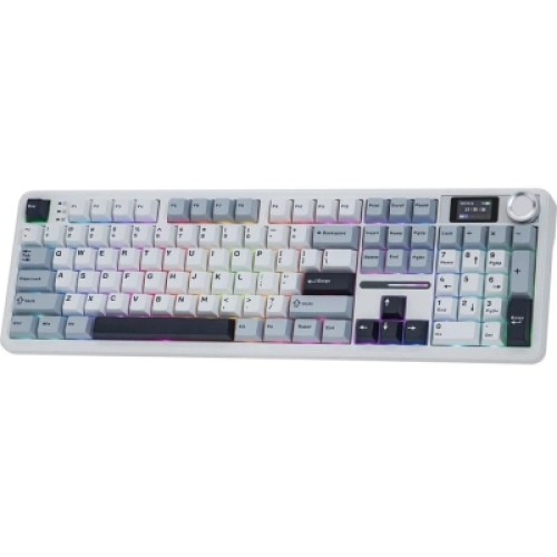 Клавиатура Aula F108 Pro Reaper Switch USB/Bluetooth/2.4G White (6978080501318)