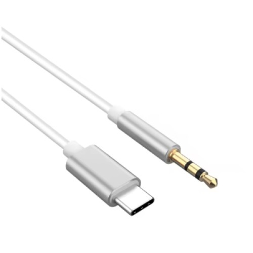 Переходник USB-C M to 3.5mm F 1.0m white XoKo (AUX-002-WH)