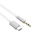 Переходник USB-C M to 3.5mm F 1.0m white XoKo (AUX-002-WH)