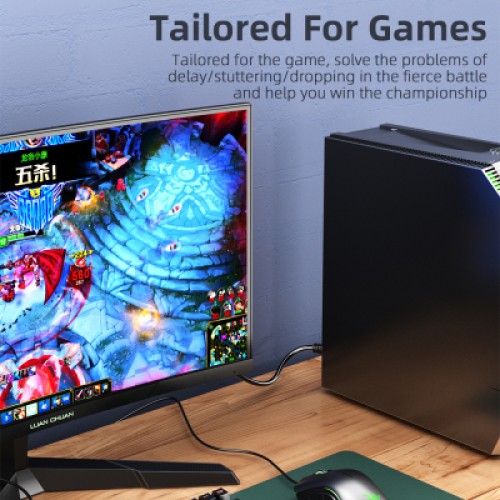 Патч-корд 10м UTP cat 6 RJ45 TopSpeed Ethernet Flat Cable Black Essager (EXCWXB-JSF01)