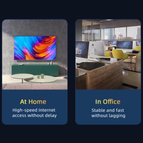 Патч-корд 10м UTP cat 6 RJ45 TopSpeed Ethernet Round Cable Black Essager (EXCWXY-JSF01)