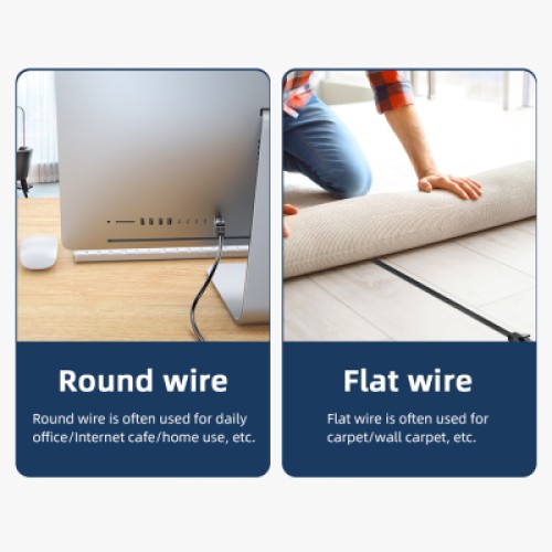 Патч-корд 10м UTP cat 6 RJ45 TopSpeed Ethernet Round Cable Black Essager (EXCWXY-JSF01)