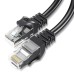 Патч-корд 15м UTP cat 6 RJ45 TopSpeed Ethernet Round Cable Black Essager (EXCWXY-JSE01)