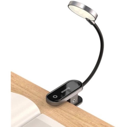 Настольная лампа Baseus Comfort Reading Mini Clip Lamp with battery Dark Gray (DGRAD-0G)
