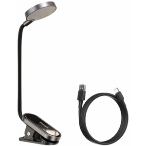 Настільна лампа Baseus Comfort Reading Mini Clip Lamp with battery Dark Gray (DGRAD-0G)