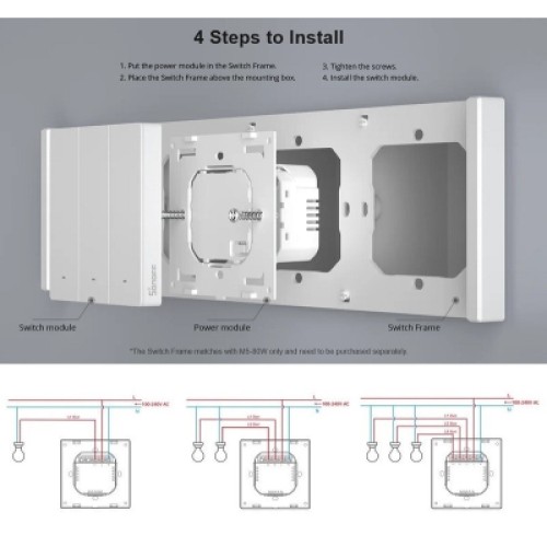 Умный выключатель Sonoff M5-1C-80