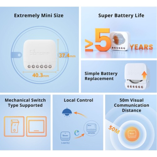 Умное реле Sonoff S-MATE2