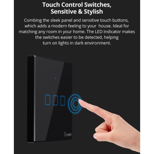 Умный выключатель Sonoff T2EU1C-TX