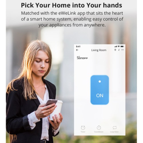 Умный выключатель Sonoff T3EU2C-TX