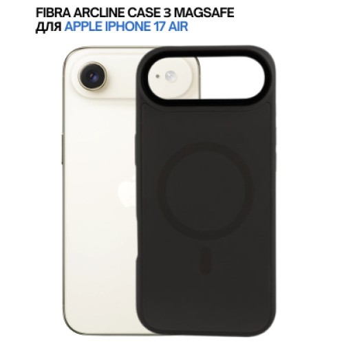 Чехол для мобильного телефона BeCover FIBRA ArcLine MagSafe Apple iPhone 17 Air Black (715375)