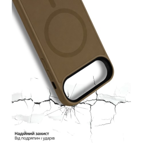 Чехол для мобильного телефона BeCover FIBRA ArcLine MagSafe Apple iPhone 17 Air Brown (715376)