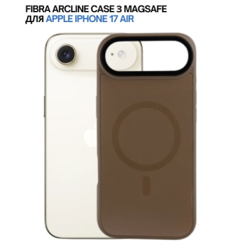 Чехол для мобильного телефона BeCover FIBRA ArcLine MagSafe Apple iPhone 17 Air Brown (715376)