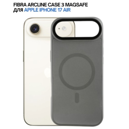 Чехол для мобильного телефона BeCover FIBRA ArcLine MagSafe Apple iPhone 17 Air Gray (715377) Чехол для мобильного телефона BeCover FIBRA ArcLine MagSafe Apple iPhone 17 Air Gray (715377)