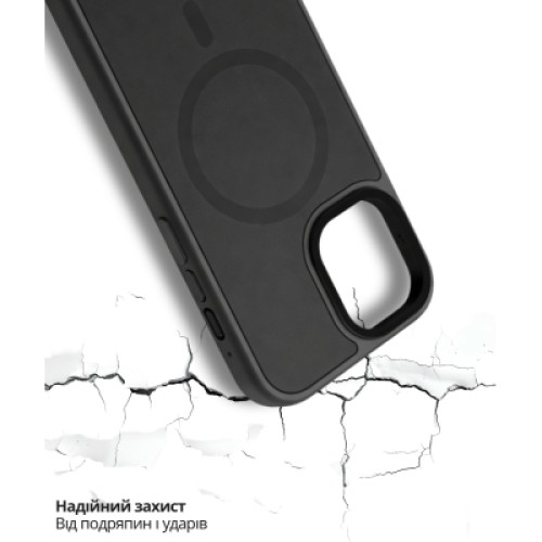 Чехол для мобильного телефона BeCover FIBRA ArcLine MagSafe Apple iPhone 17 Black (715372)