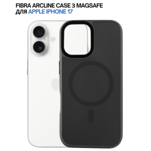 Чехол для мобильного телефона BeCover FIBRA ArcLine MagSafe Apple iPhone 17 Black (715372)