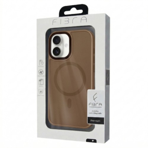 Чехол для мобильного телефона BeCover FIBRA ArcLine MagSafe Apple iPhone 17 Brown (715373)