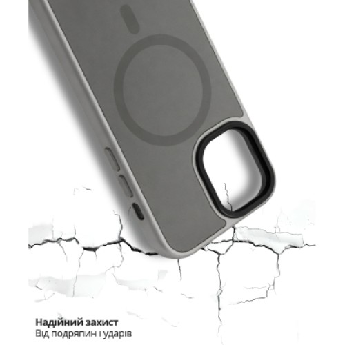 Чехол для мобильного телефона BeCover FIBRA ArcLine MagSafe Apple iPhone 17 Gray (715374)