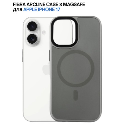 Чехол для мобильного телефона BeCover FIBRA ArcLine MagSafe Apple iPhone 17 Gray (715374)