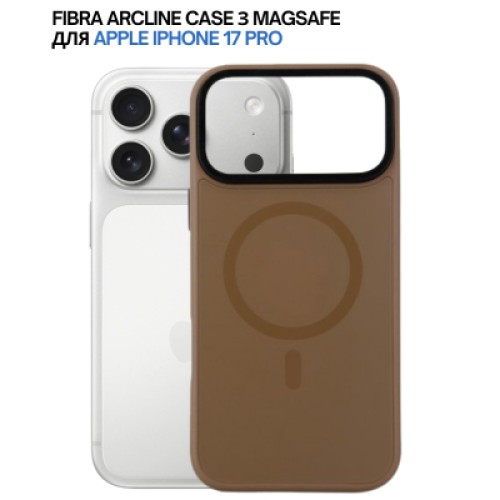 Чехол для мобильного телефона BeCover FIBRA ArcLine MagSafe Apple iPhone 17 Pro Brown (715383)