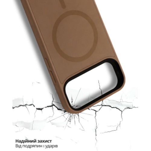 Чехол для мобильного телефона BeCover FIBRA ArcLine MagSafe Apple iPhone 17 Pro Max Brown (715388)