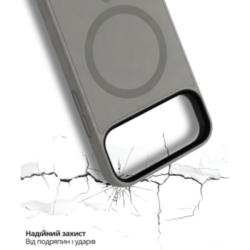 Чехол для мобильного телефона BeCover FIBRA ArcLine MagSafe Apple iPhone 17 Pro Max Gray (715389)