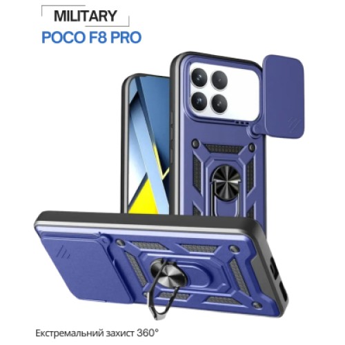 Чехол для мобильного телефона BeCover Military Poco F8 Pro Blue (715403) Чехол для мобильного телефона BeCover Military Poco F8 Pro Blue (715403)
