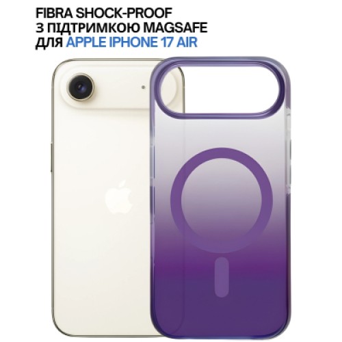 Чехол для мобильного телефона BeCover FIBRA Shock-Proof MagSafe Apple iPhone 17 Air Deep Purple (715453)
