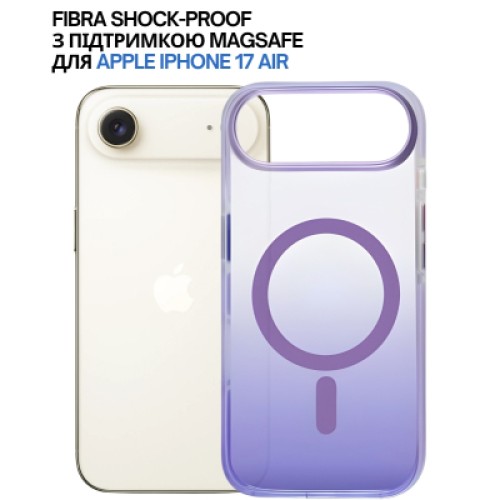 Чехол для мобильного телефона BeCover FIBRA Shock-Proof MagSafe Apple iPhone 17 Air Light Purple (715456)