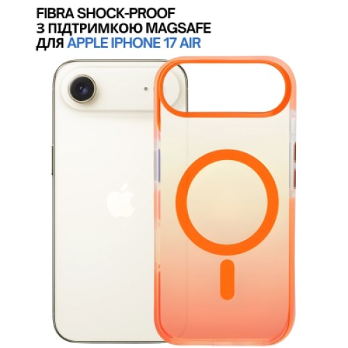 Чехол для мобильного телефона BeCover FIBRA Shock-Proof MagSafe Apple iPhone 17 Air Orange (715457)