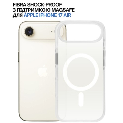 Чехол для мобильного телефона BeCover FIBRA Shock-Proof MagSafe Apple iPhone 17 Air White (715459)