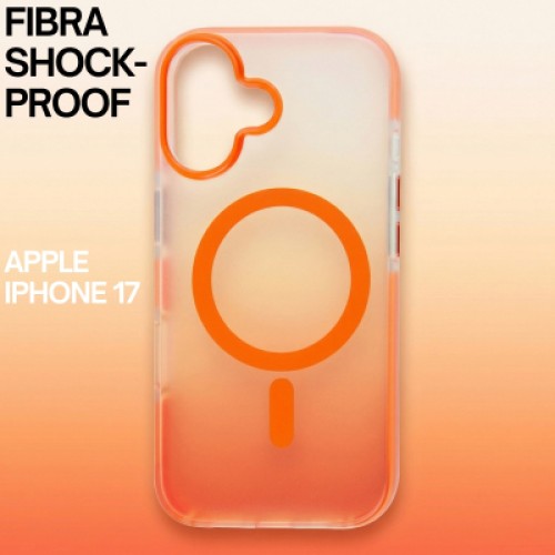Чехол для мобильного телефона BeCover FIBRA Shock-Proof MagSafe Apple iPhone 17 Orange (715446)