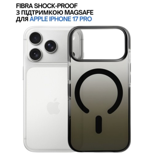 Чехол для мобильного телефона BeCover FIBRA Shock-Proof MagSafe Apple iPhone 17 Pro Black (715460)