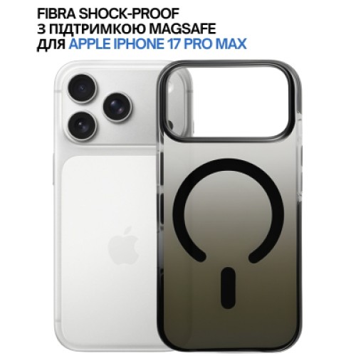 Чехол для мобильного телефона BeCover FIBRA Shock-Proof MagSafe Apple iPhone 17 Pro Max Black (715468)