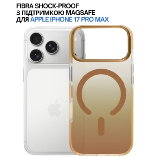 Чехол для мобильного телефона BeCover FIBRA Shock-Proof MagSafe Apple iPhone 17 Pro Max Gold (715471)