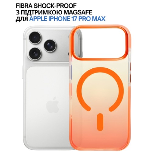 Чехол для мобильного телефона BeCover FIBRA Shock-Proof MagSafe Apple iPhone 17 Pro Max Orange (715473)