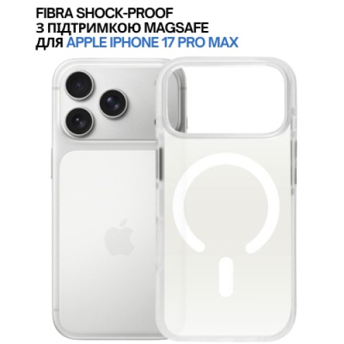 Чехол для мобильного телефона BeCover FIBRA Shock-Proof MagSafe Apple iPhone 17 Pro Max White (715475)