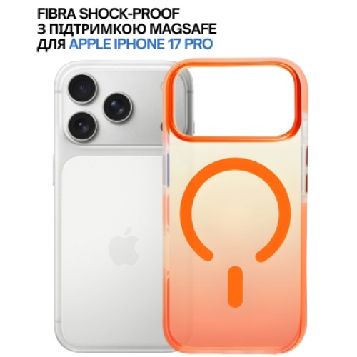 Чехол для мобильного телефона BeCover FIBRA Shock-Proof MagSafe Apple iPhone 17 Pro Orange (715465)