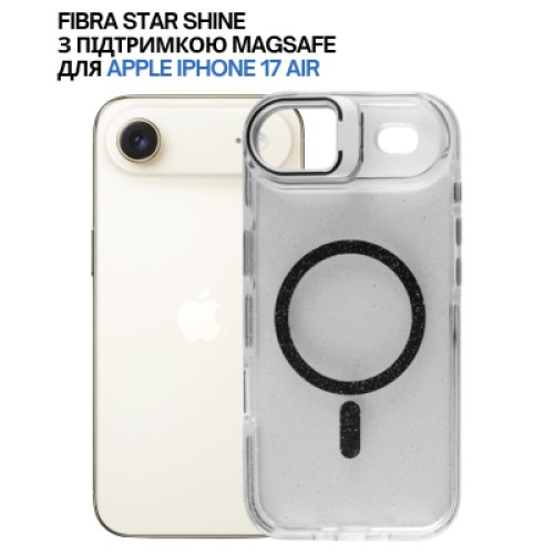 Чехол для мобильного телефона BeCover FIBRA Star Shine MagSafe Apple iPhone 17 Air Black (715418)