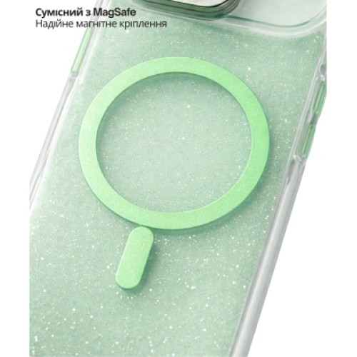 Чехол для мобильного телефона BeCover FIBRA Star Shine MagSafe Apple iPhone 17 Air Green (715420)
