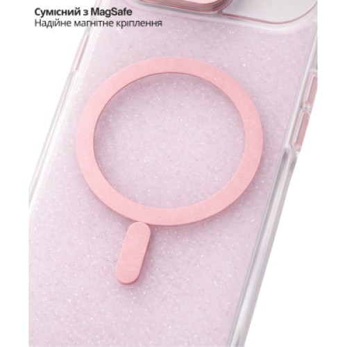 Чехол для мобильного телефона BeCover FIBRA Star Shine MagSafe Apple iPhone 17 Air Light Pink (715421)