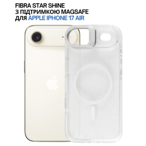Чехол для мобильного телефона BeCover FIBRA Star Shine MagSafe Apple iPhone 17 Air White (715424)