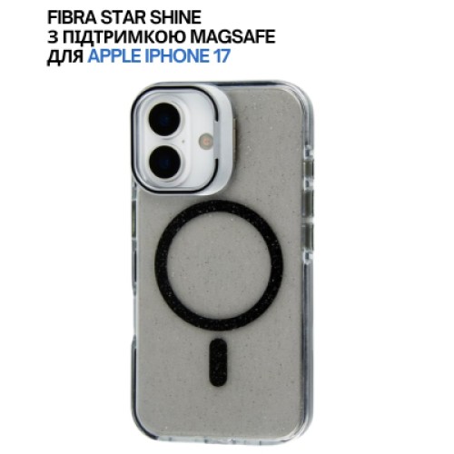 Чехол для мобильного телефона BeCover FIBRA Star Shine MagSafe Apple iPhone 17 Black (715411)