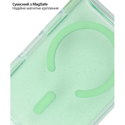 Чехол для мобильного телефона BeCover FIBRA Star Shine MagSafe Apple iPhone 17 Pro Green (715427)