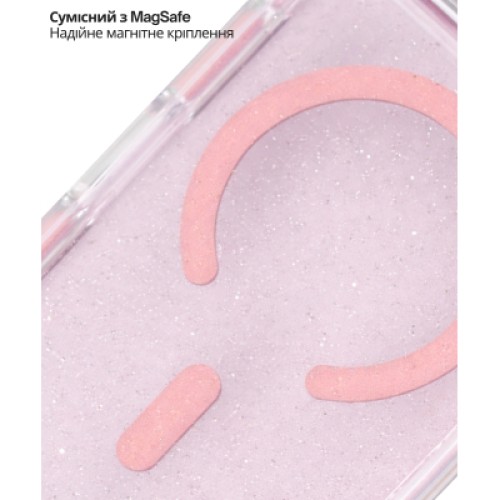Чехол для мобильного телефона BeCover FIBRA Star Shine MagSafe Apple iPhone 17 Pro Max Light Pink (715435)