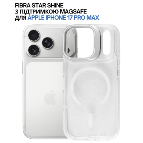 Чехол для мобильного телефона BeCover FIBRA Star Shine MagSafe Apple iPhone 17 Pro Max White (715438)
