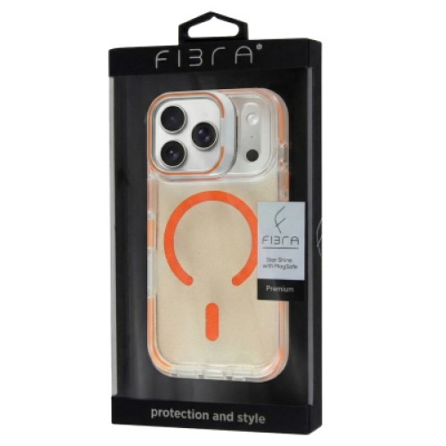 Чехол для мобильного телефона BeCover FIBRA Star Shine MagSafe Apple iPhone 17 Pro Orange (715429)